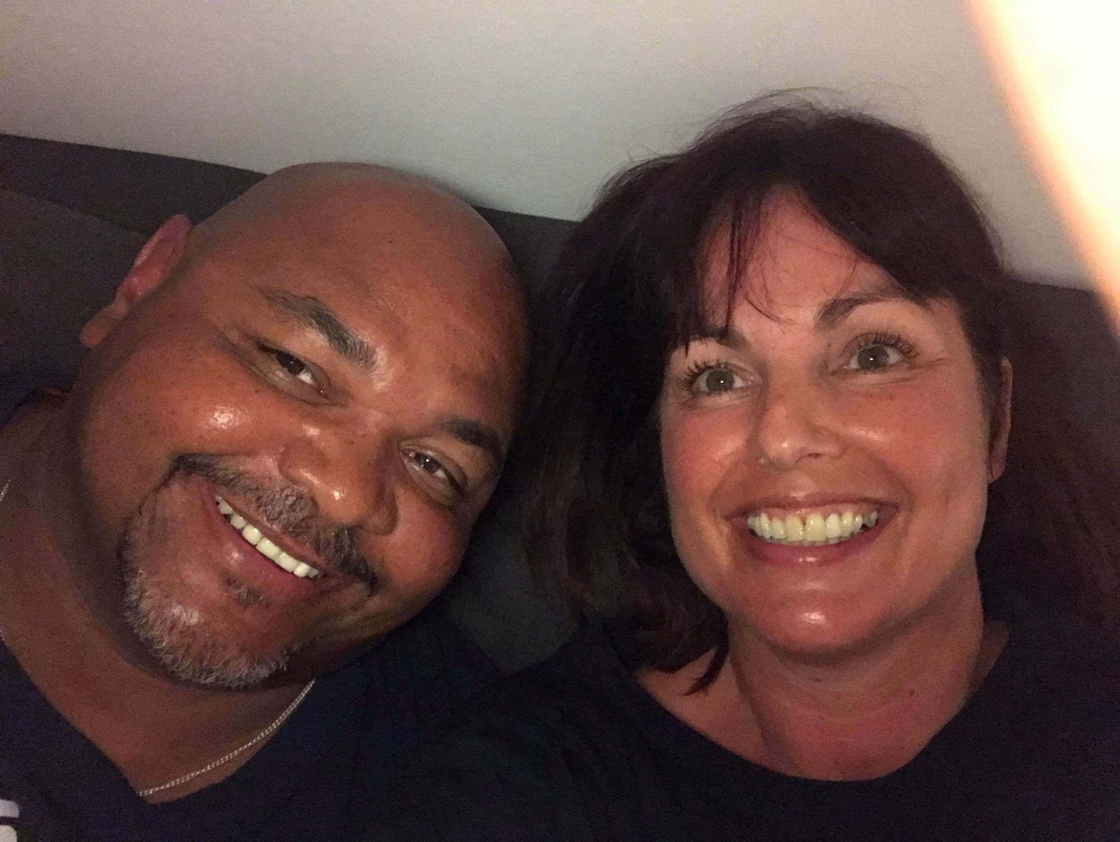 Peter Huckerby with his wife Nicola
